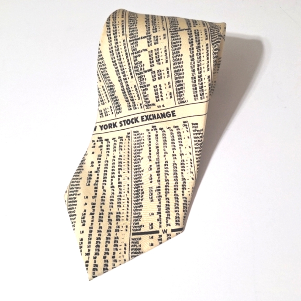Men's Josh Bach New York Stock Exchange Pure Silk Tie